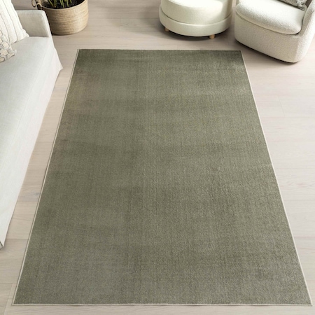 Nuloom Alena Solid Machine Washable Area Rug 2ft 6in x 8ft GRHN17A-2608